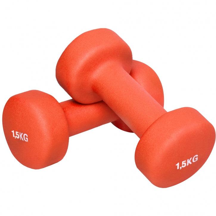 Set de gantere de gimnastică din neopren de 10 kg cu geantă