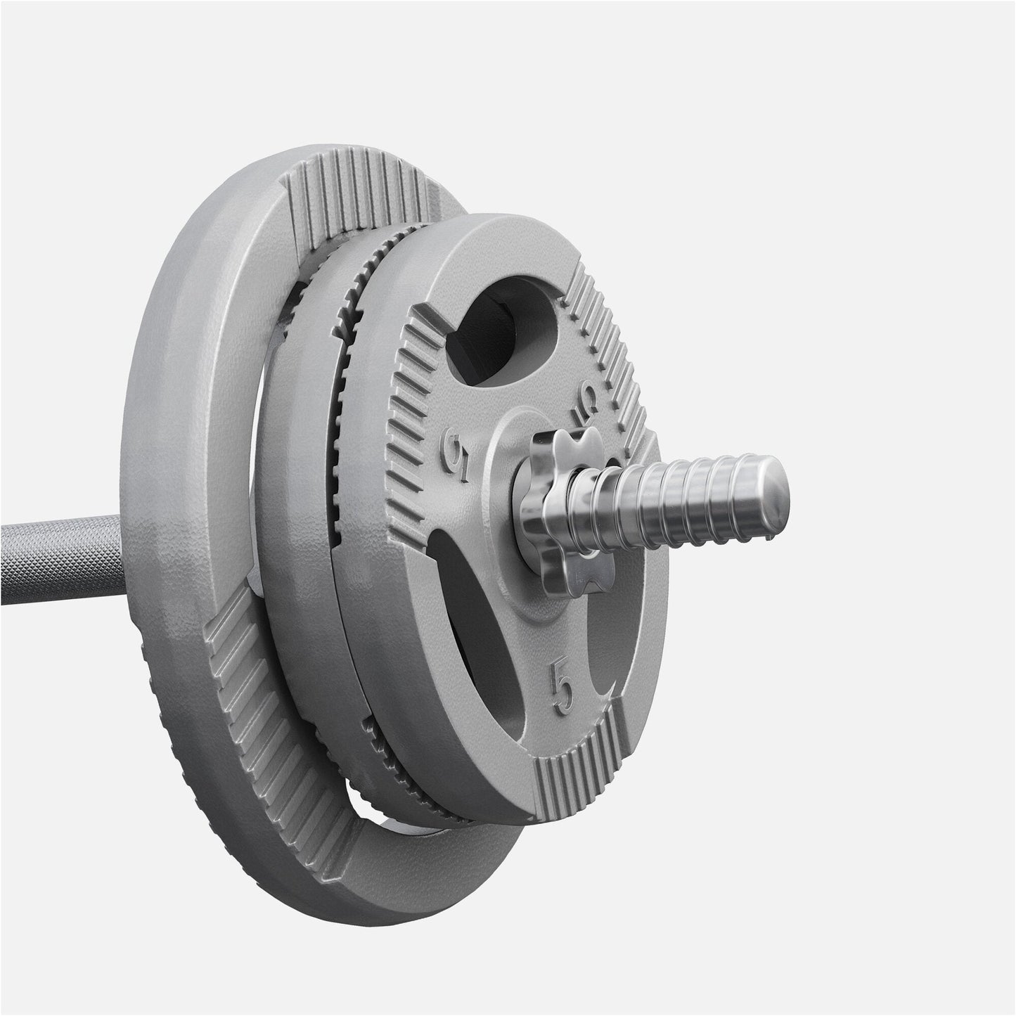 Set de gantere SZ din fontă Gripper 70 kg cu închizători în formă de stea