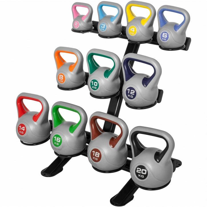 Suport pentru 11 kettlebells