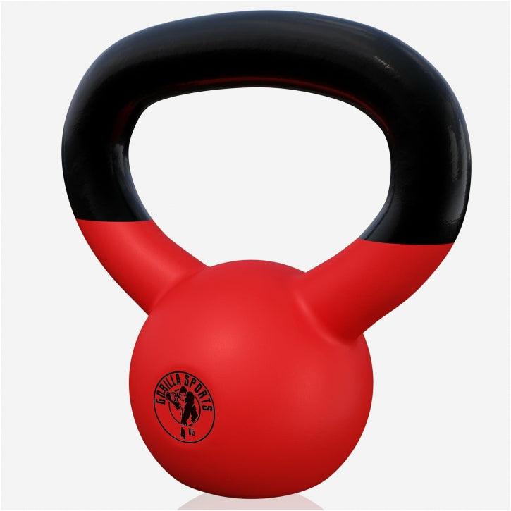 Kettlebell din fontă cu neopren roșu 2 - 32 kg