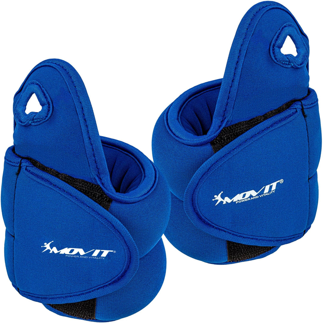 Greutati din neopren pentru degetul mare, MOVIT® 2 x 1,5 kg, albastru - Gorilla Sports Ro