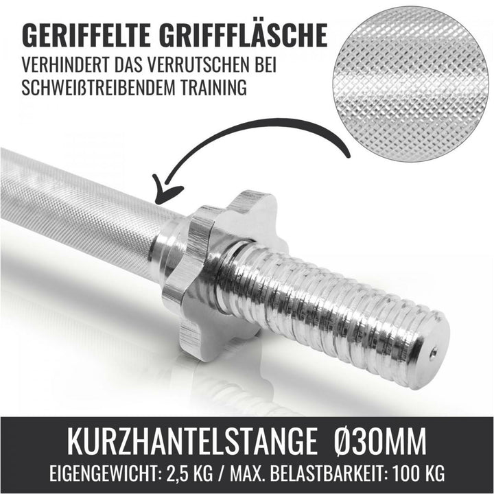 Set gantere reglabile din ciment cu grip de 20KG - Gorilla Sports Ro