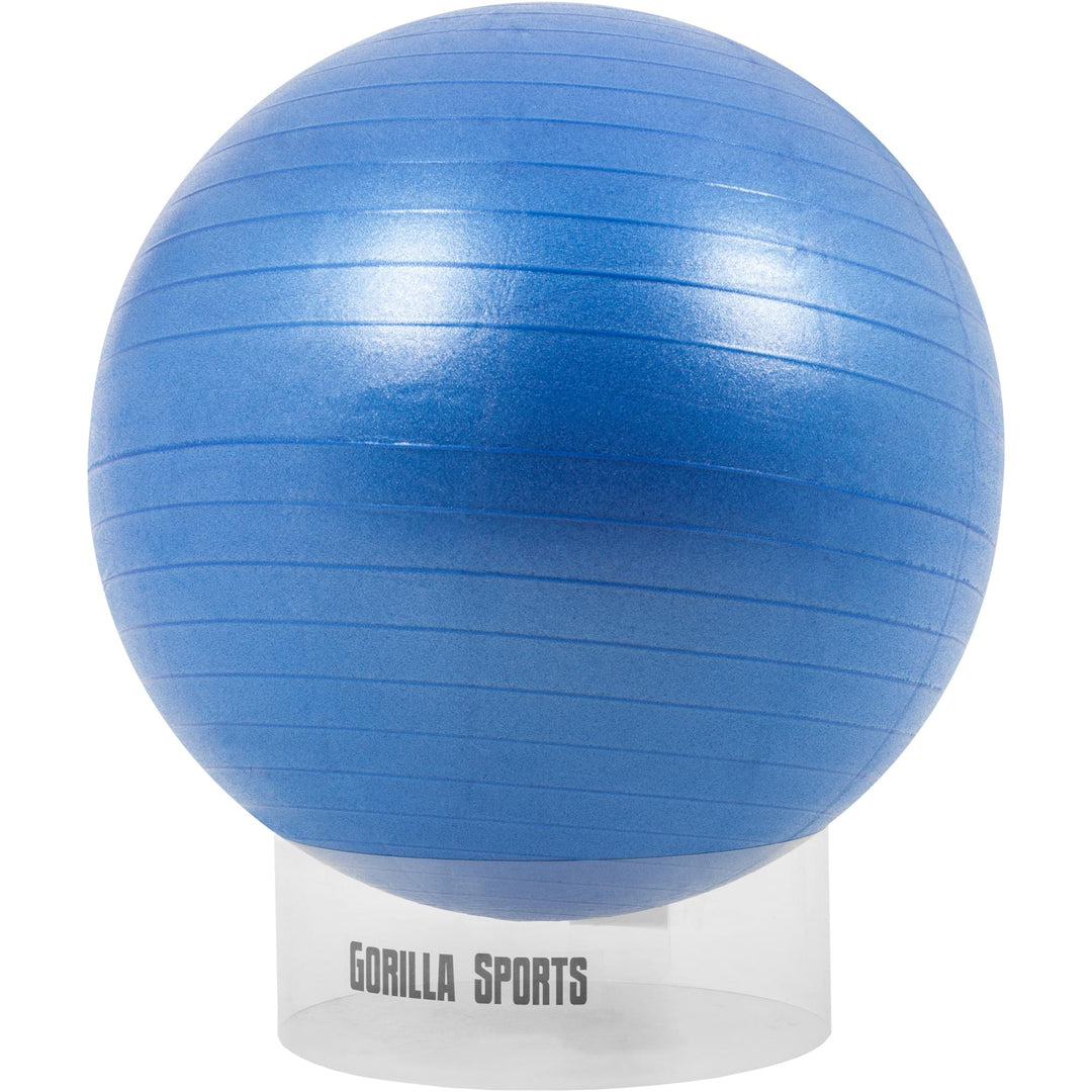 Suport pentru minge de exercițiu transparent - Gorilla Sports Ro