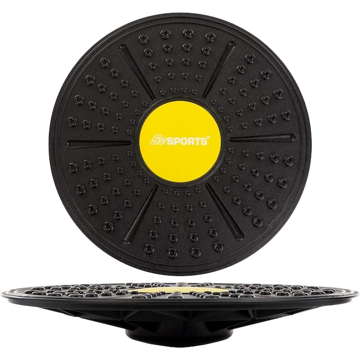Placa de echilibru, 35/40 cm, negru ScSports