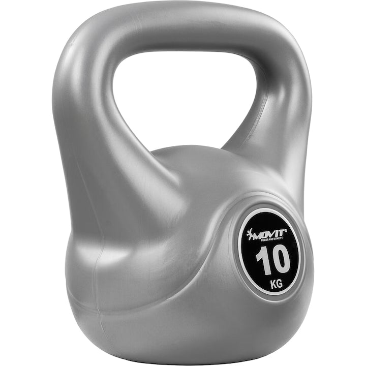 Kettlebell din plastic, gri 6-10 kg
