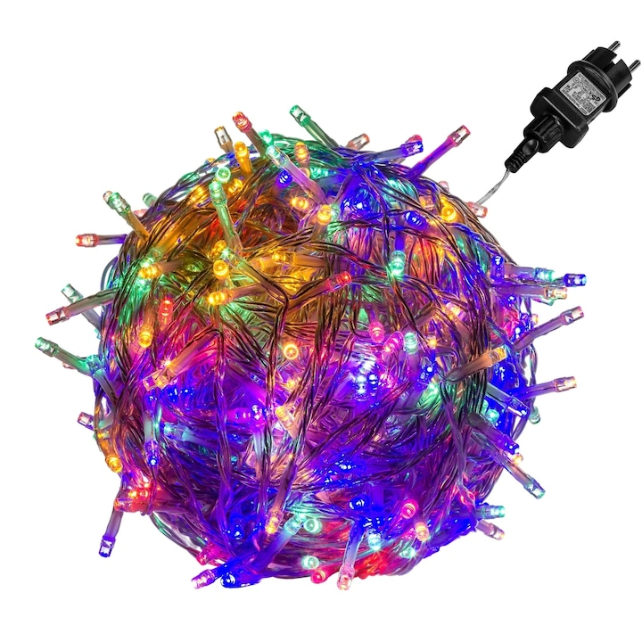 Lumini cu leduri, decorative, multicolor, 100 de leduri