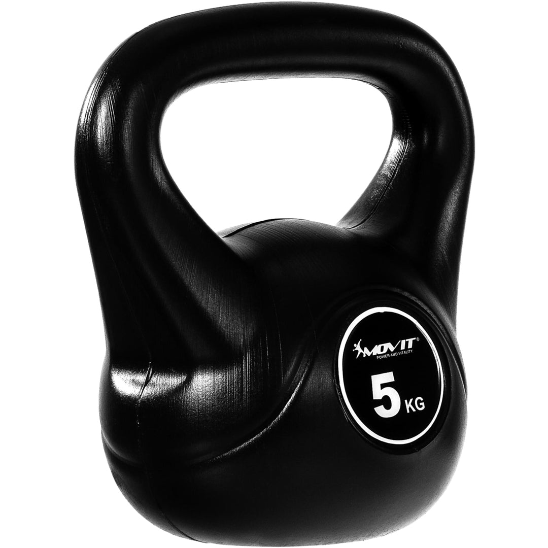 Kettlebell, MOVIT®, 5 kg, negru - Gorilla Sports Ro