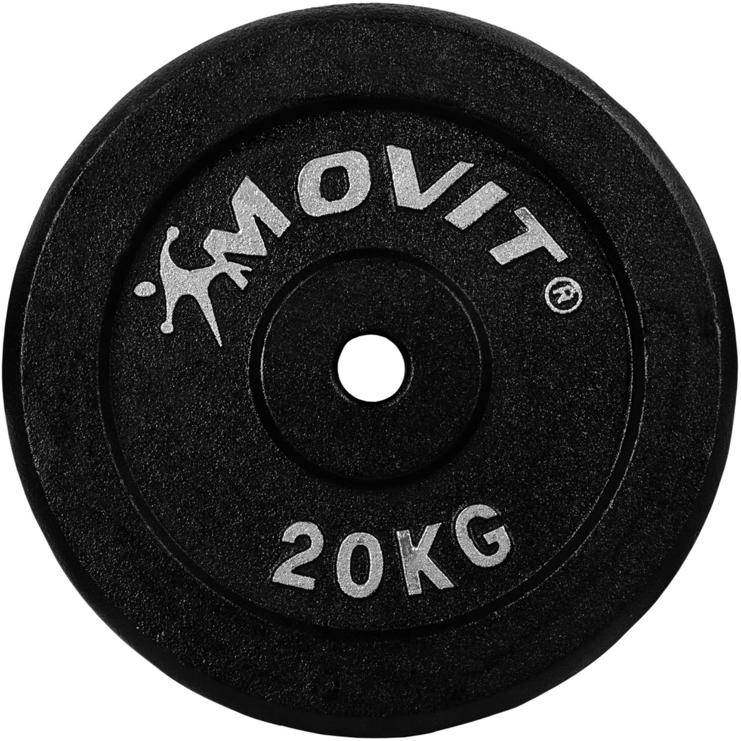 Set 2 x discuri MOVIT® 20,0 kg, fonta - Gorilla Sports Ro