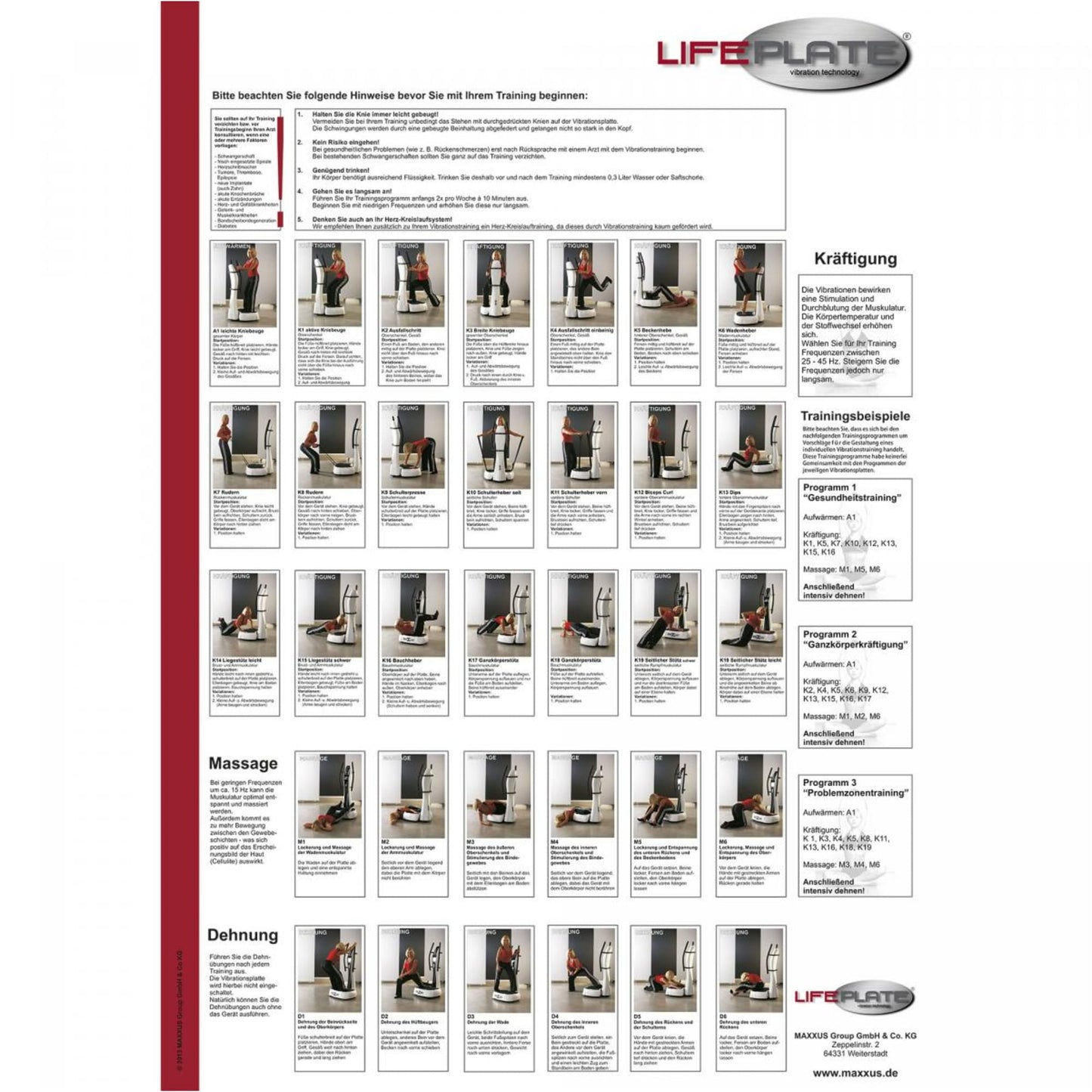 Poster de antrenament cu vibrații Lifeplate - Gorilla Sports Ro
