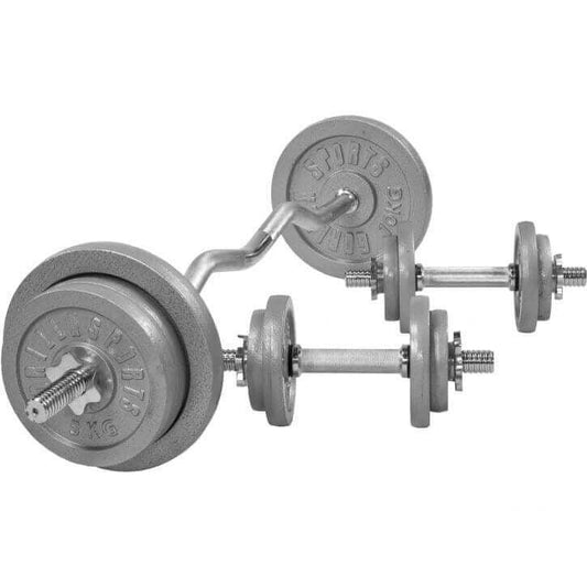 Set de curluri SZ din fontă de 70 kg cu dispozitive de fixare