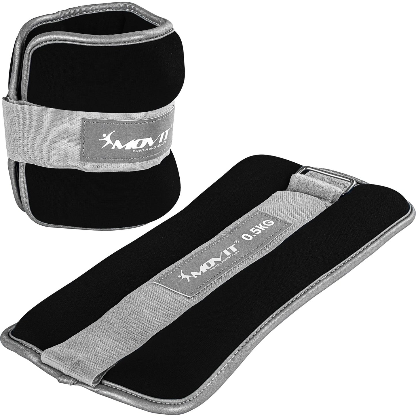 Greutati din neopren pentru incheietura mana/glezna 1 - 4 KG negru MOVIT