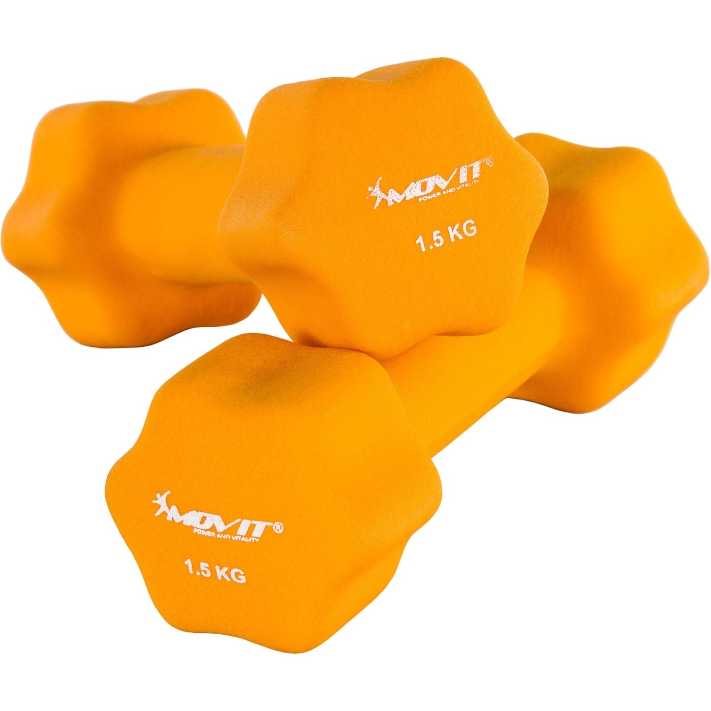 Set de 2 gantere, greutate 1 - 10 kg, Multiple Culori, MOVIT
