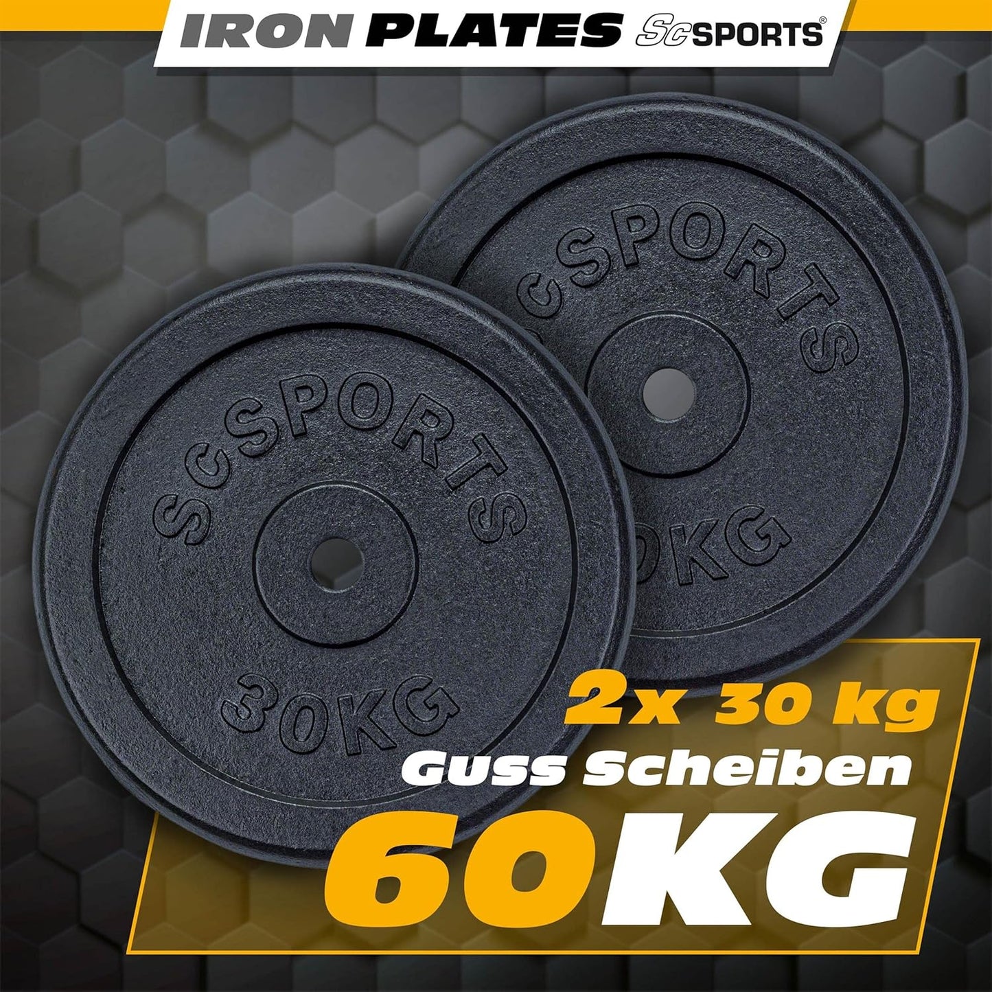 Discuri de halteră din fontă 20 - 120 kg