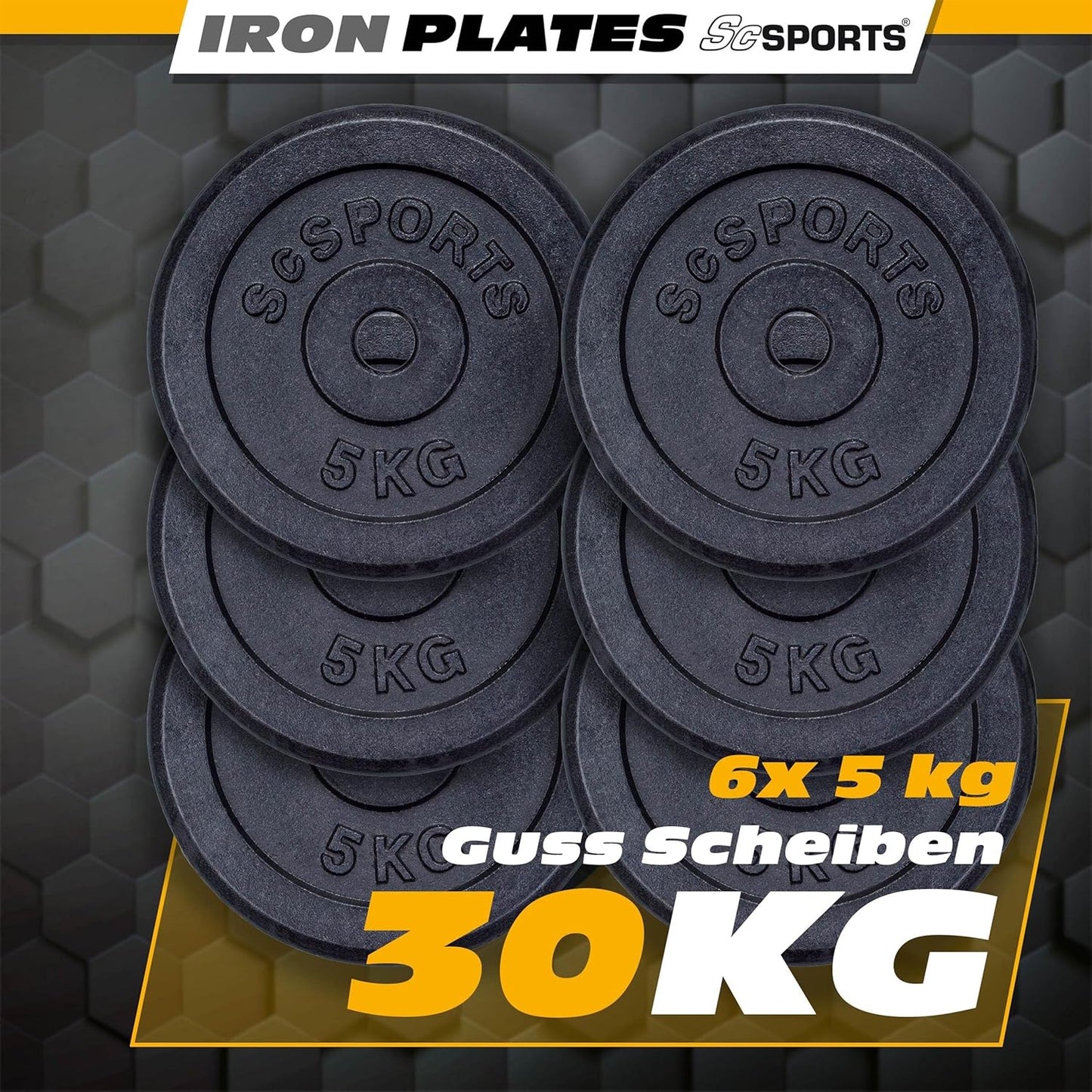 Set de discuri de haltere din fontă 10 - 40 kg