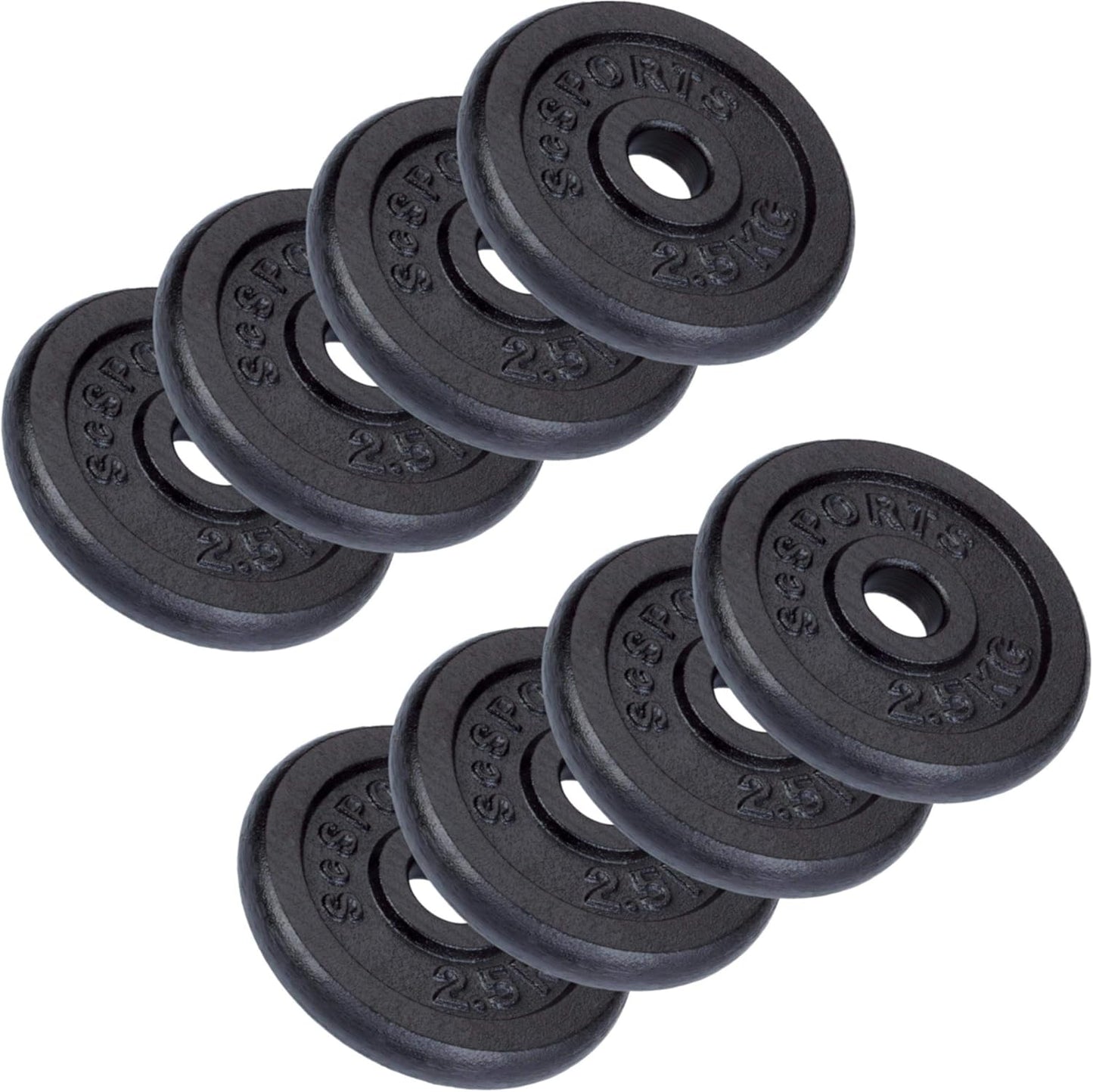 Set de discuri de halteră din fontă 2 - 20 kg