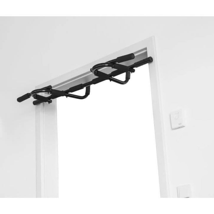 Set bancă pentru abdomene + bară multifuncțională pentru tracțiuni