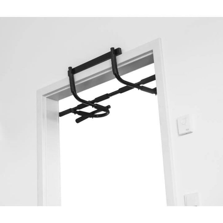 Set bancă pentru abdomene + bară multifuncțională pentru tracțiuni