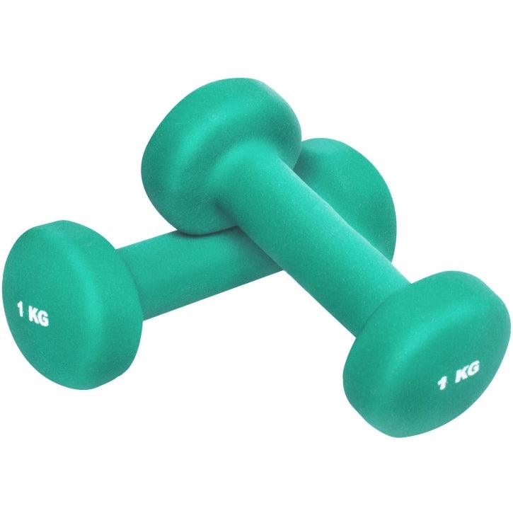 Set de gantere de gimnastică din neopren de 10 kg cu geantă