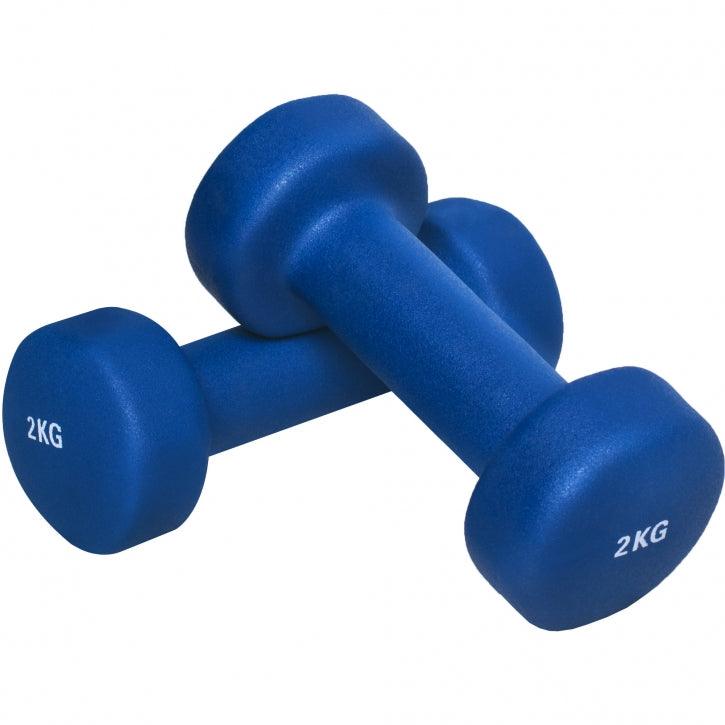 Set de gantere de gimnastică din neopren de 10 kg cu geantă
