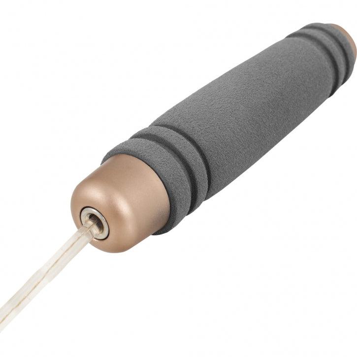 Coardă de sărit Speed Rope gri/auriu 300 cm