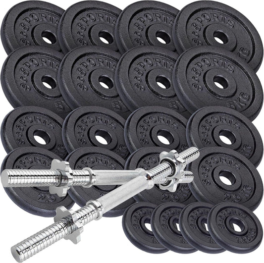 Set de gantere din fontă 70 kg