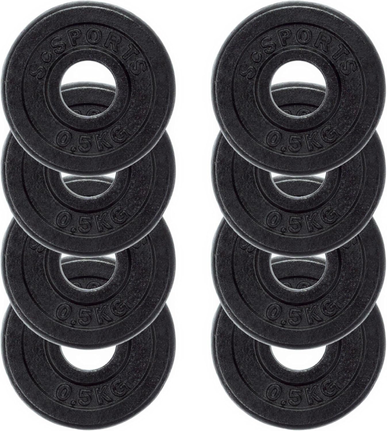 Set de discuri de halteră din fontă 2 - 20 kg