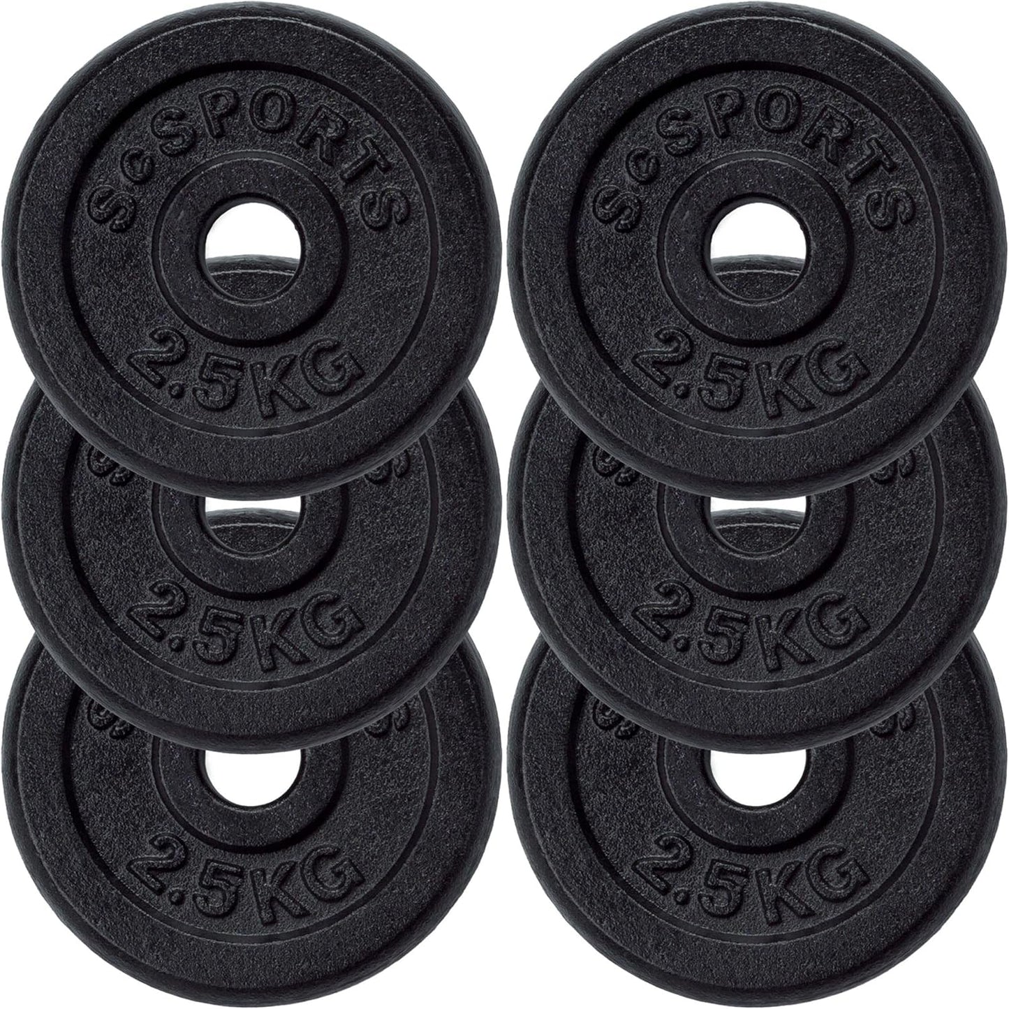 Set de discuri de halteră din fontă 2 - 20 kg