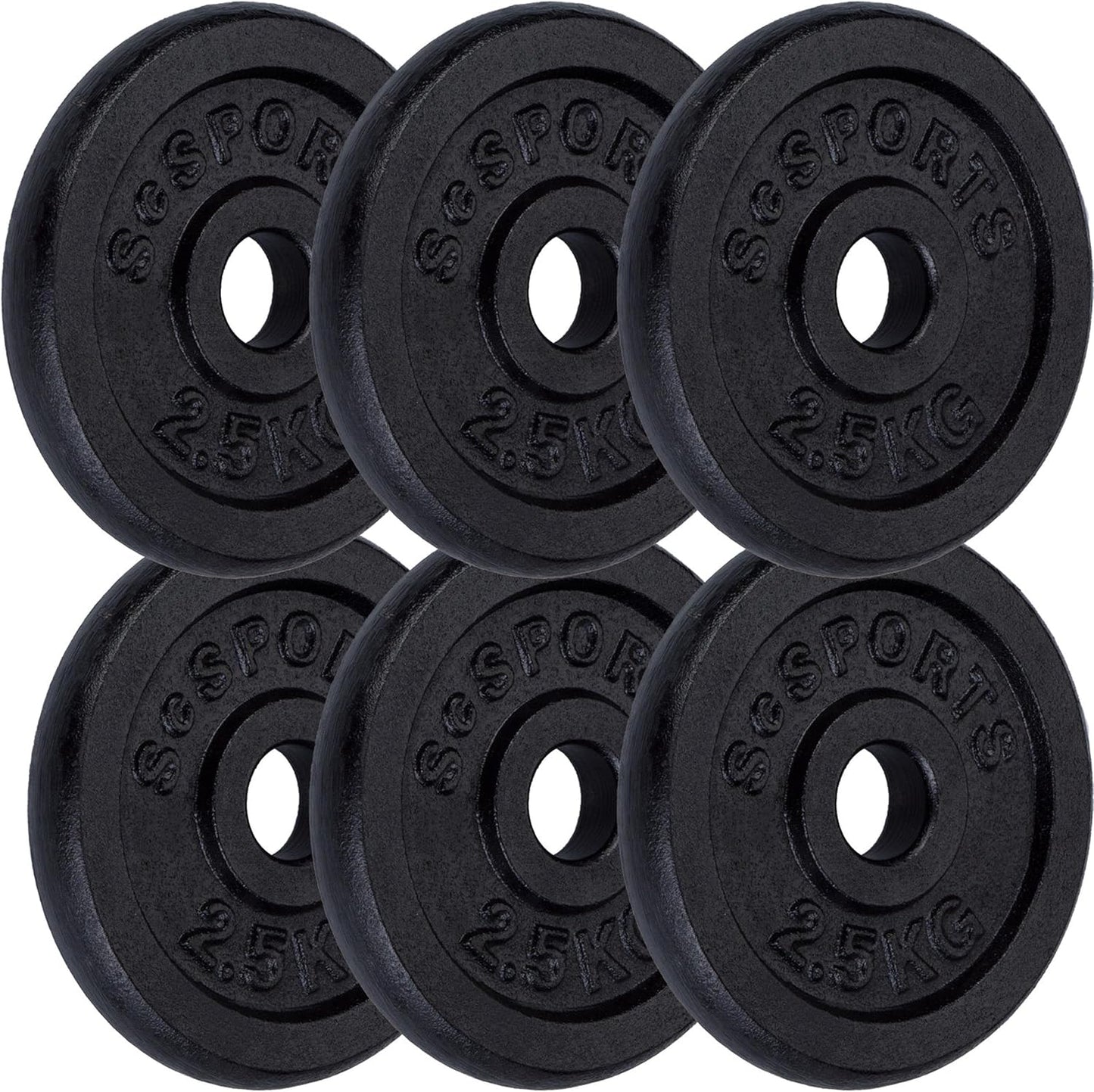 Set de discuri de halteră din fontă 2 - 20 kg