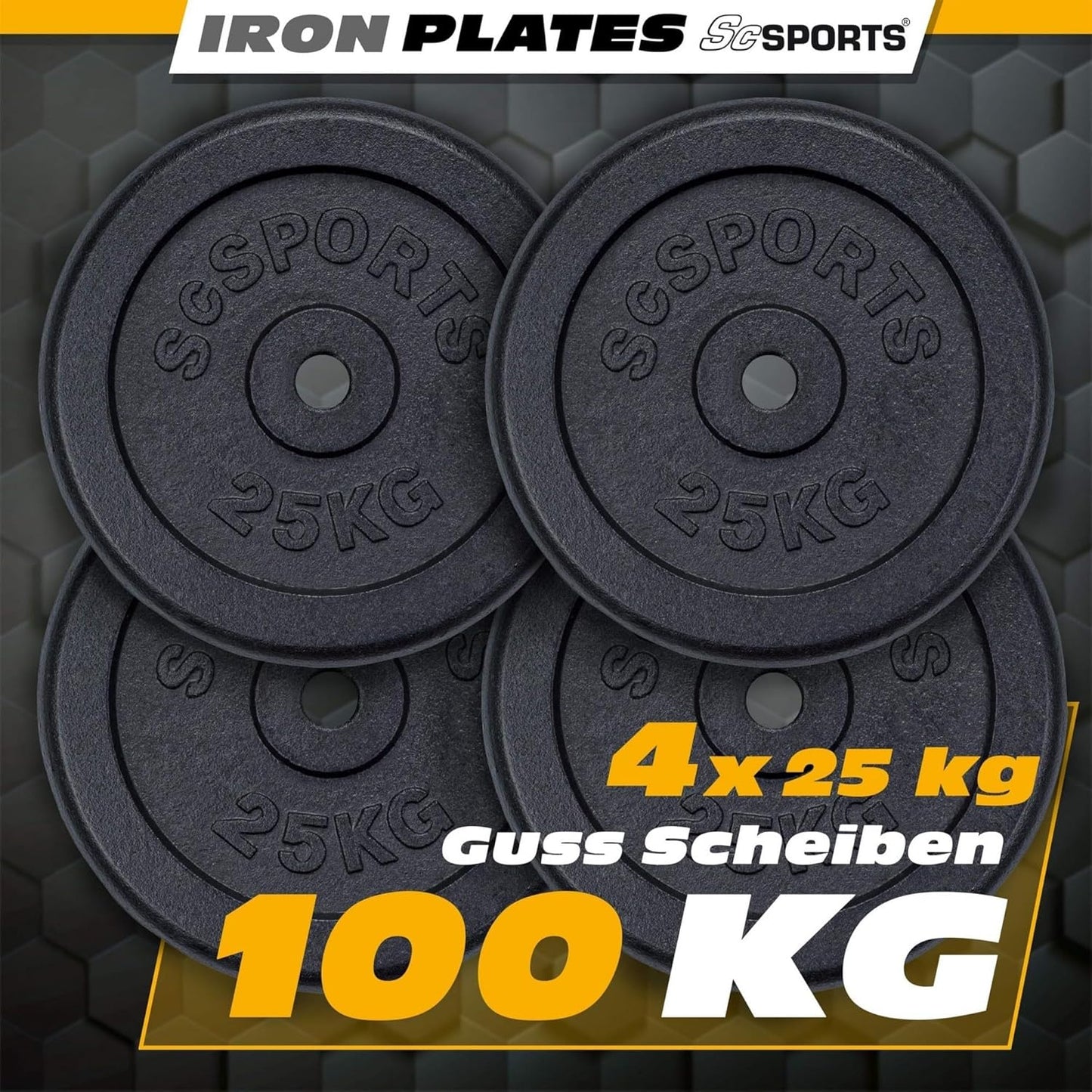 Discuri de halteră din fontă 20 - 120 kg