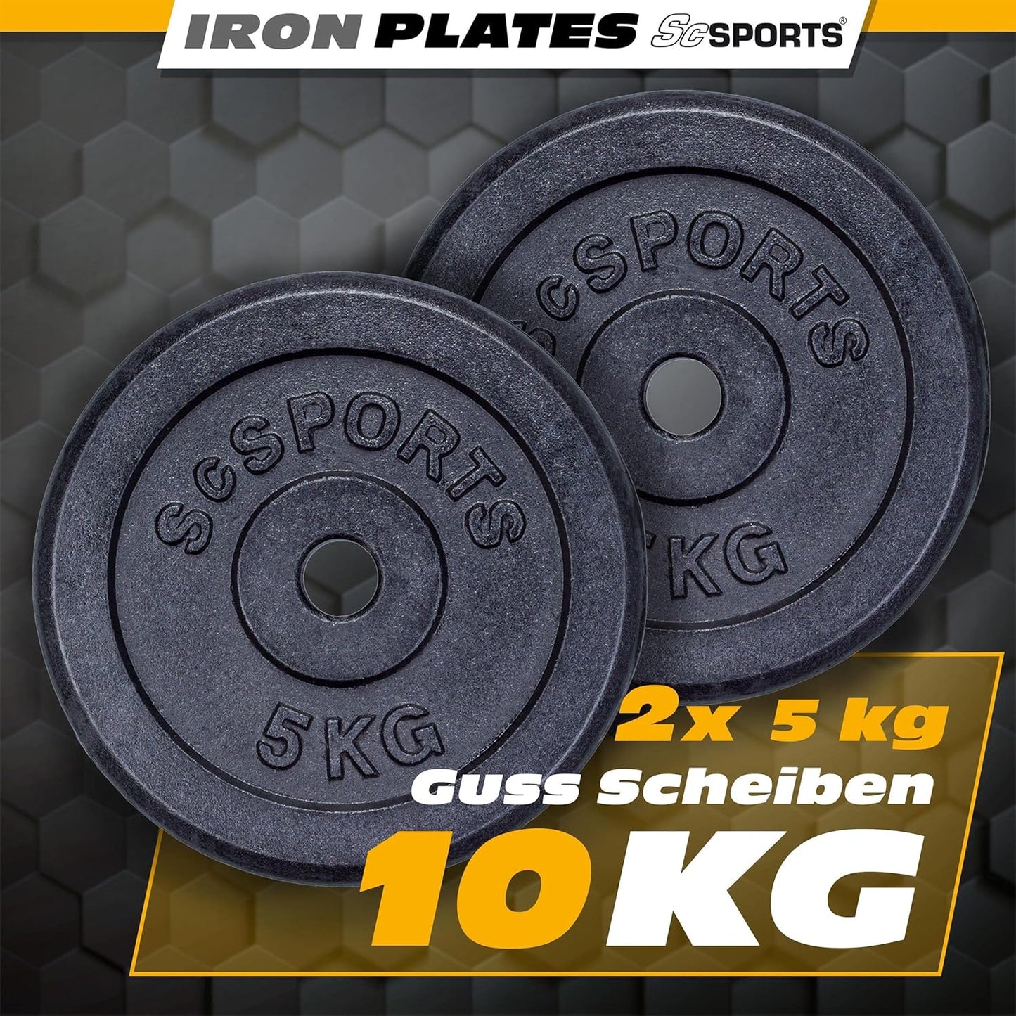 Set de discuri de haltere din fontă 10 - 40 kg
