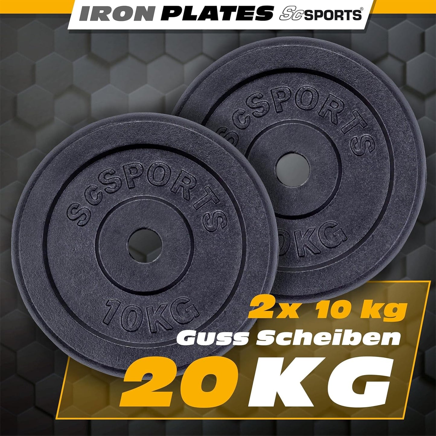 Set de discuri de haltere din fontă 15 - 60 kg