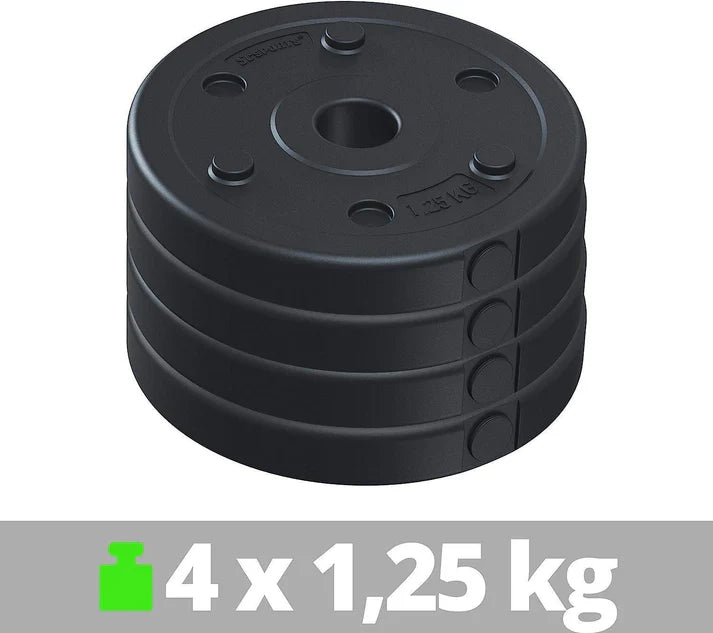 Set de placi de greutati, 2,5 - 5 KG, 30/31mm, umplute cu ciment, 2-4 plăci ScSports