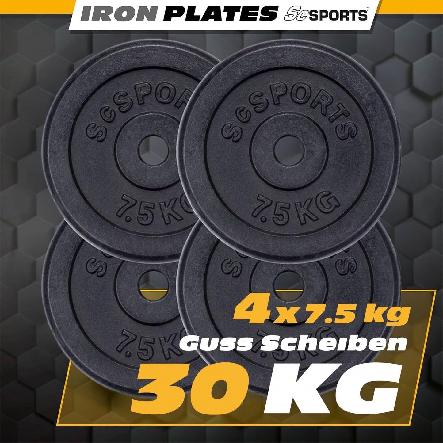 Set de discuri de haltere din fontă 15 - 60 kg
