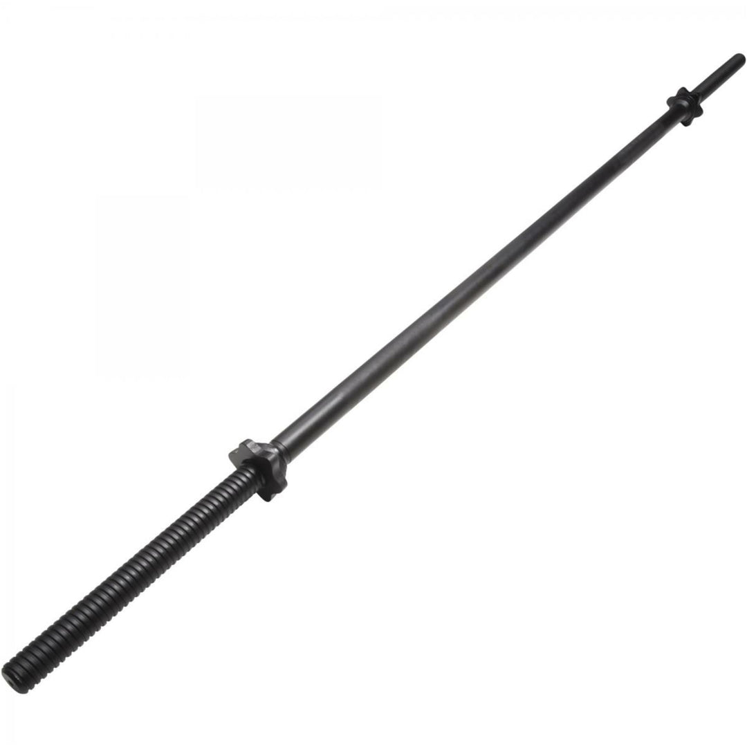 Bară crom/neagră 170 cm cu piulițe de fixare 30/31 mm - Gorilla Sports Ro