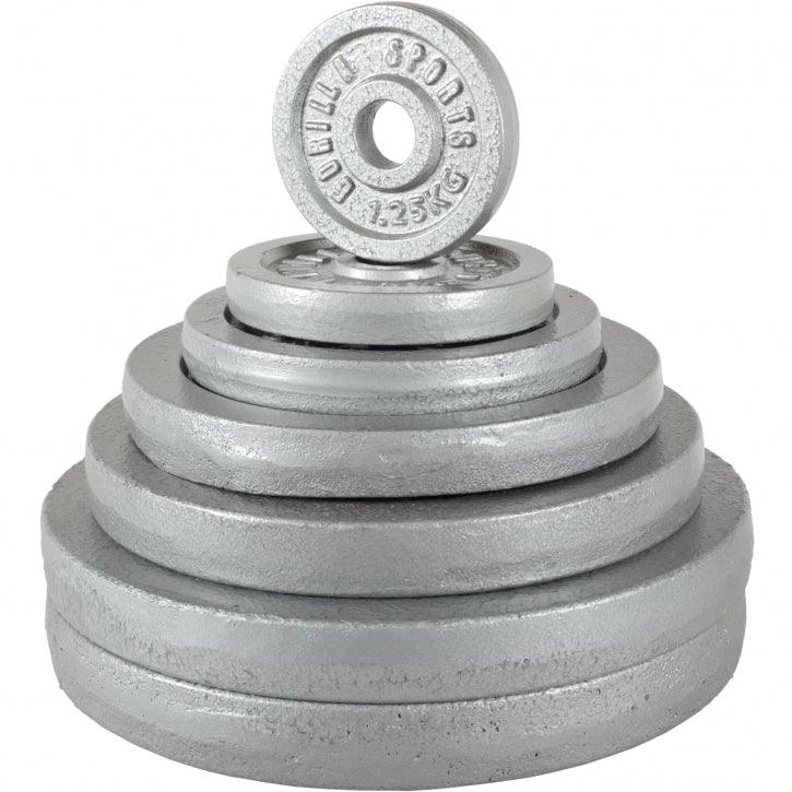 Set de gantere din fontă de 20 kg cu închizători în formă de stea