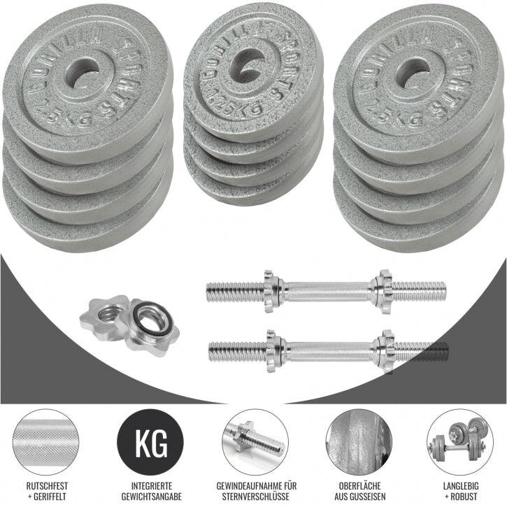 Set de gantere din fontă 30 kg
