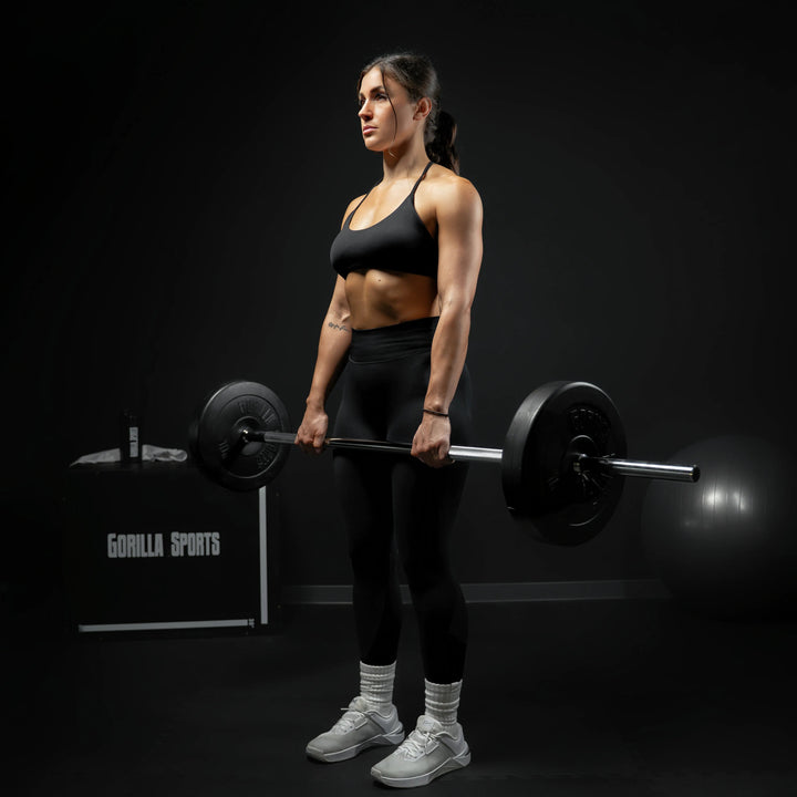Bară de halter 150 cm cu închizători cu arc