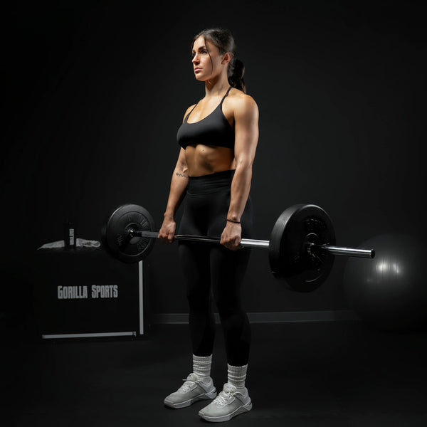 Bară de halter 150 cm cu închizători cu arc
