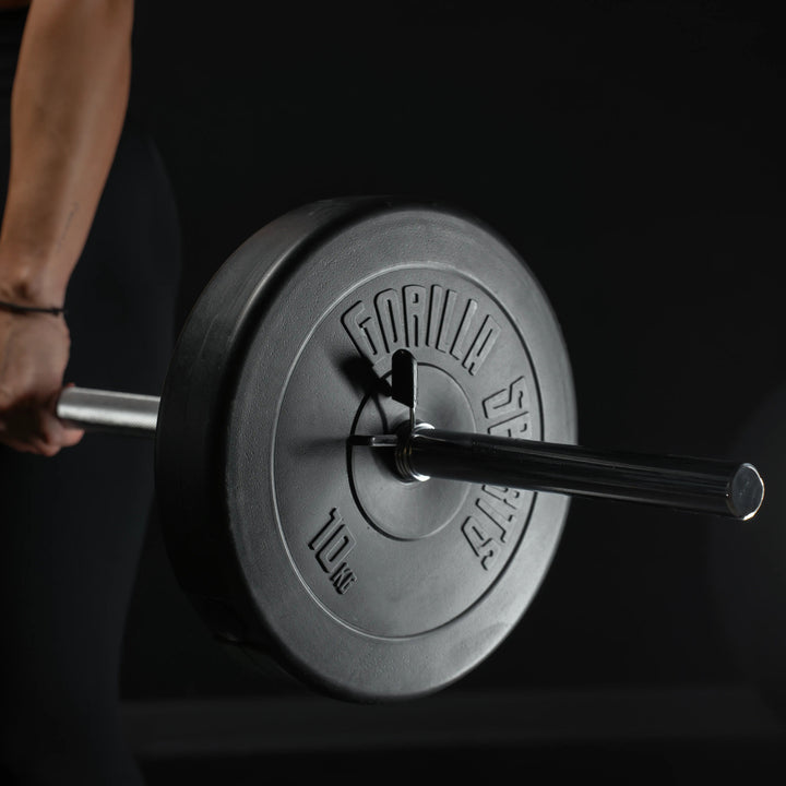 Bară de halter 150 cm cu închizători cu arc