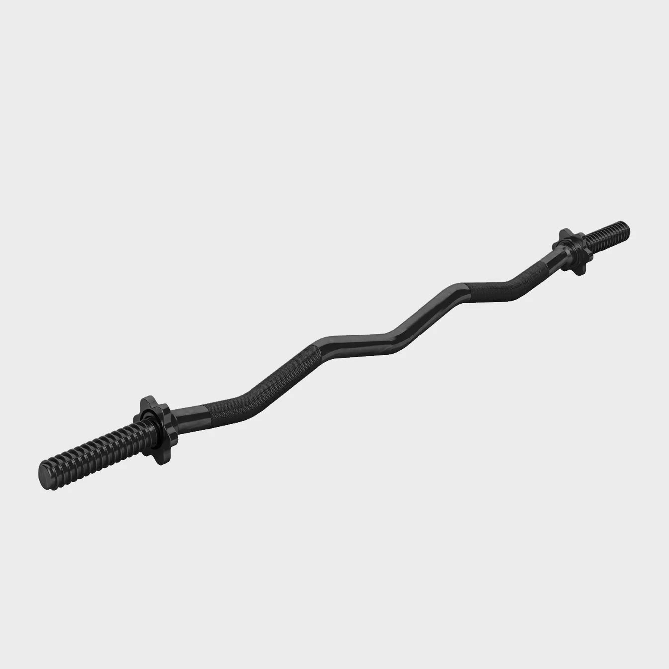 Bară SZ pentru biceps 48 inchi cu piulite, neagra – US EDITION