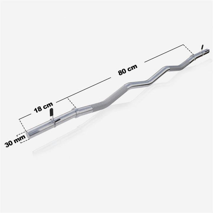 Bară de haltere SZ 120 cm cu închizători cu arc