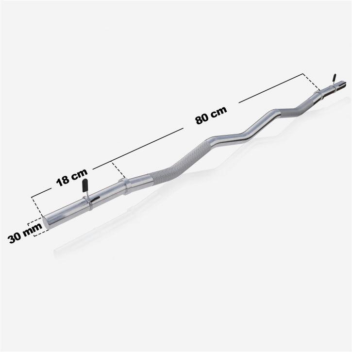Bară de haltere SZ 120 cm cu închizători cu arc