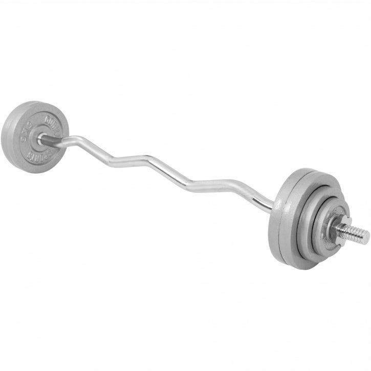 Set de haltere SZ din fontă de 35 kg cu dispozitive de fixare