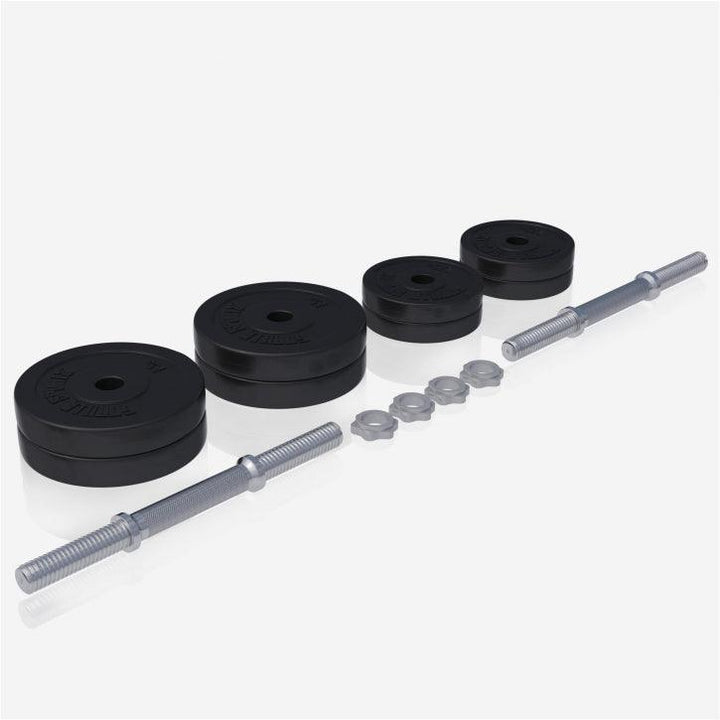 Set gantere cu discuri din ciment 30 kg - 30/31 mm - Gorilla Sports Ro
