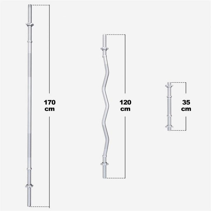 Set de haltere din plastic de 100 kg cu închizători în formă de stea
