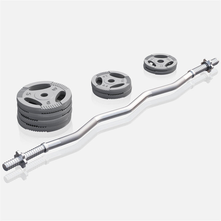 Set bara Z + discuri fonta, 35kg, Gorilla Sports - Gorilla Sports Ro