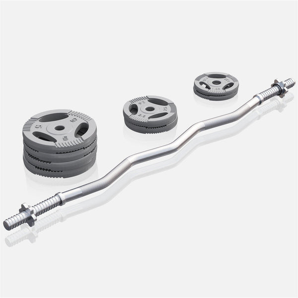 Set bara Z + discuri fonta, 35kg, Gorilla Sports - Gorilla Sports Ro