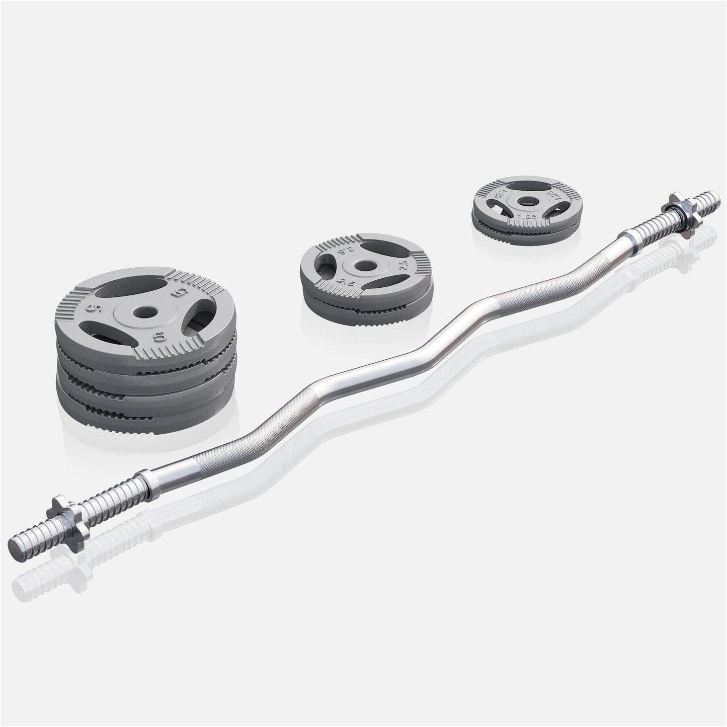 Set de gantere SZ din fontă Gripper 35 kg cu închizători în formă de stea