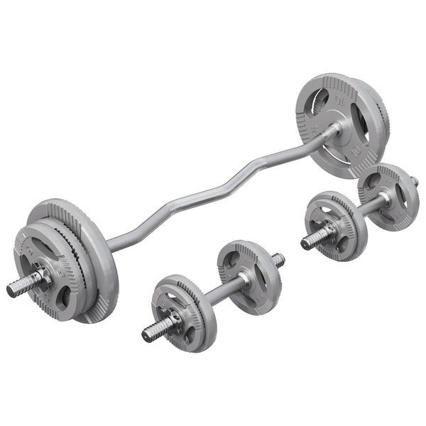 Set complet bara Z + discuri fonta, 70kg, Gorilla Sports - Gorilla Sports Ro