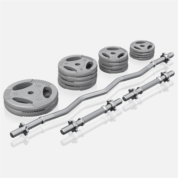 Set complet bara Z + discuri fonta, 70kg, Gorilla Sports - Gorilla Sports Ro